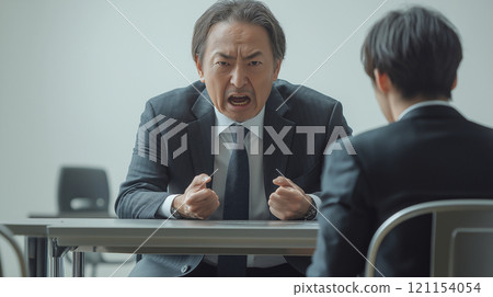 Businessman doing a stress interview 121154054