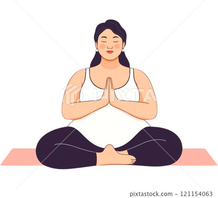 練習瑜伽的女人 121154063