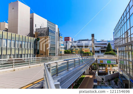 Cityscape of the west exit of Tokorozawa Station, Tokorozawa City, Saitama Prefecture 121154696