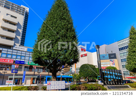 埼玉縣所澤市所澤站西口街景（日本航空發源地所澤紀念碑） 121154716