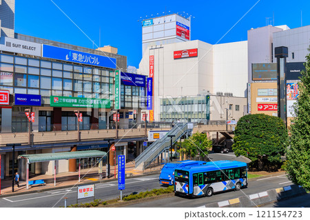埼玉縣所澤市所澤站西口都市風景（西口旋轉） 121154723