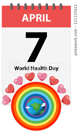 World Health Day Celebration Illustration World Health Day Celebration Illustration 121155021