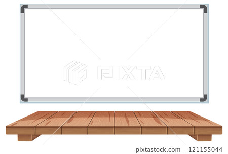Classroom Whiteboard and Wooden Floor Classroom Whiteboard and Wooden Floor 121155044