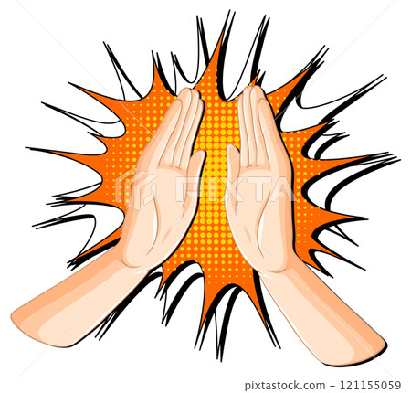 High Five Celebration Vector Art High Five Celebration Vector Art 121155059