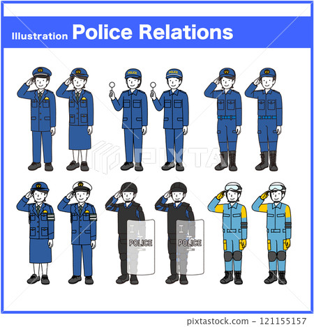 Police character set 121155157