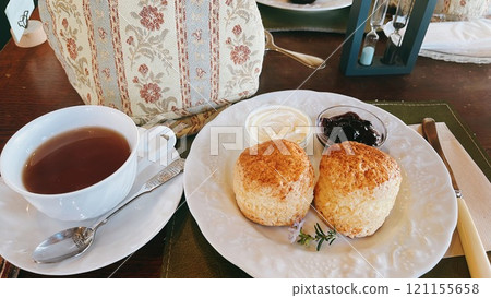 Scones and tea afternoon tea Scones and tea afternoon tea 121155658