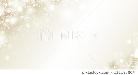 Christmas banner concept design of white snowflake and snow on gold background with copy space vector illustration Christmas banner concept design of white snowflake and snow on gold background with copy space vector illustration 121155804