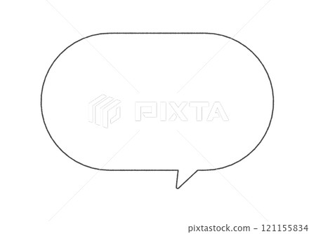 手寫簡約時尚語音氣泡-橫線畫框素材 手寫簡約時尚語音氣泡-橫線畫框素材 121155834