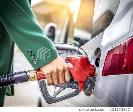 汽車加油圖片素材 121155857