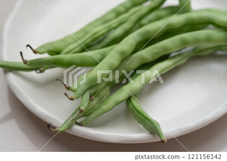 盤子裡的青豆（圖） 121156142