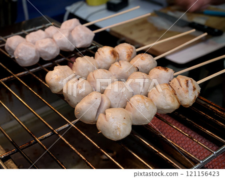 Pork meatball grill Pork meatball grill 121156423