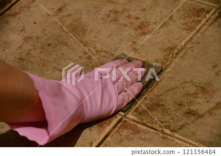 清潔地磚 121156484