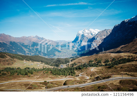 [Switzerland] Grindelwald overlooked from Kleine Scheidegg 121156496