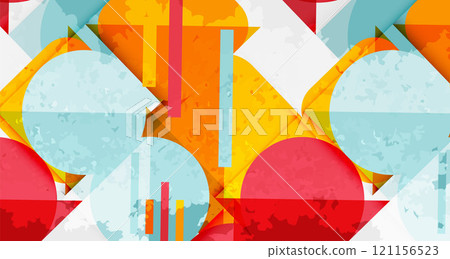 Grainy texture geometric abstract background. Vector Illustration For Wallpaper, Banner, Background, Card, Book Illustration, landing page 121156523