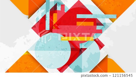 Grainy texture geometric abstract background....-插圖素材 [121156545] - PIXTA圖庫