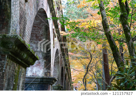 Nanzenji Temple in Kyoto in the height of autumn foliage (photographed in December 2024) 121157927
