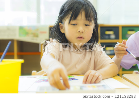 繪畫班課後育兒形象 繪畫班課後育兒形象 121158288