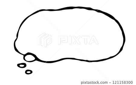 簡單的手寫思維語音泡沫 簡單的手寫思維語音泡沫 121158300