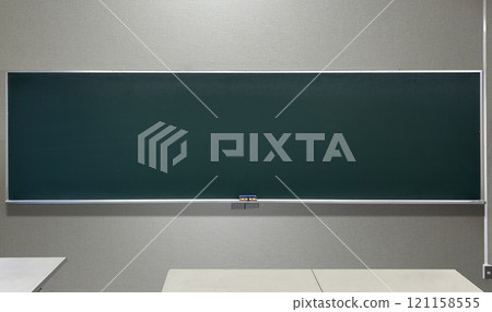 long blackboard in the classroom 121158555