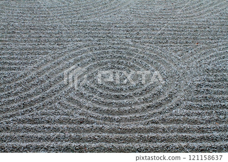 枯山水漩渦圖案 枯山水漩渦圖案 121158637