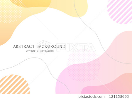 Background material of simple and abstract shapes made with pastel color gradations. A size vector illustration Background material of simple and abstract shapes made with pastel color gradations. A size vector illustration 121158693