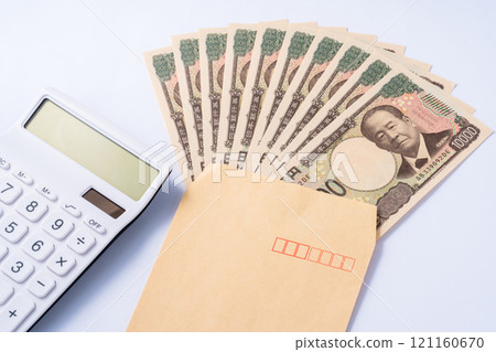 Money and calculator Money and calculator 121160670
