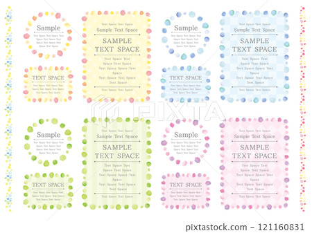 4 色框水彩點集 4 色框水彩點集 121160831