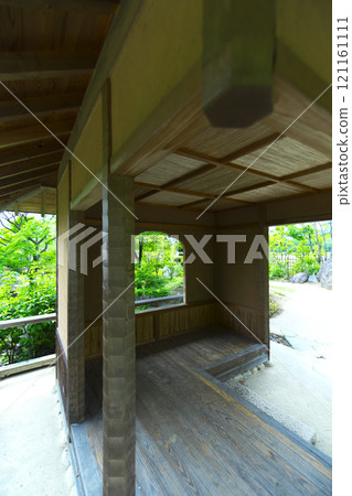 Maebashi City Rinkokaku Garden - A traditional Japanese eaves 121161111
