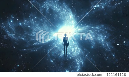 A person appears from the light 121161128