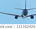 Behind an aircraft taking off 121162020