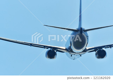Behind an aircraft taking off Behind an aircraft taking off 121162020
