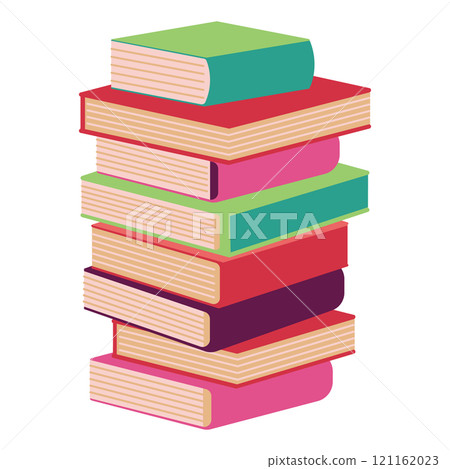 色彩繽紛的書堆 色彩繽紛的書堆 121162023