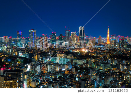 Night view of Roppongi and Azabu from Ebisu Garden Place Tower, Tokyo Night view of Roppongi and Azabu from Ebisu Garden Place Tower, Tokyo 121163653