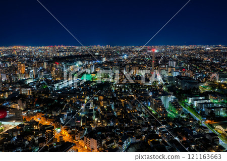 Night view from Yebisu Garden Place Tower, Tokyo South side 121163663