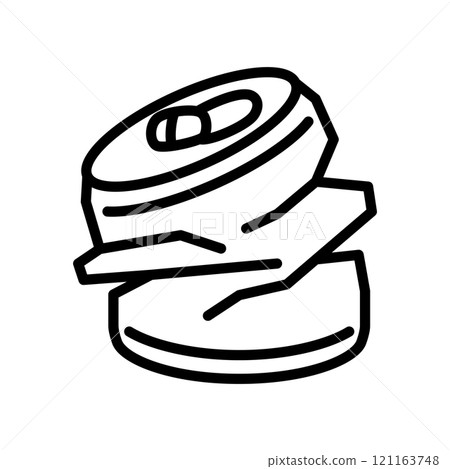 代表空罐、果汁和軟性飲料的圖標 121163748