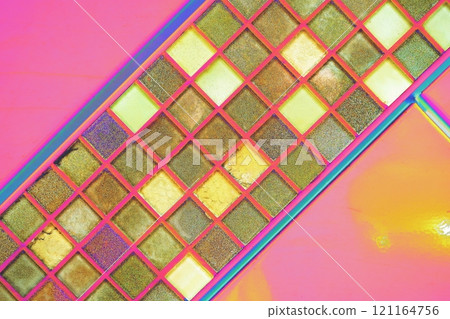 Close up detail of reflected glass facade with rectangular windows grid frame system Close up detail of reflected glass facade with rectangular windows grid frame system 121164756