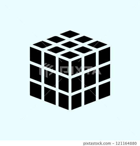 simple toy rubik icon simple toy rubik icon 121164880