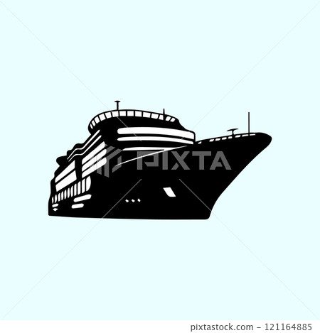 cruise ship icon symbol design 121164885
