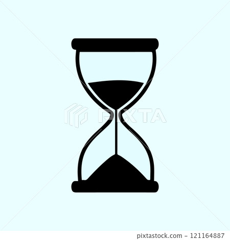 simple hourglass icon 121164887