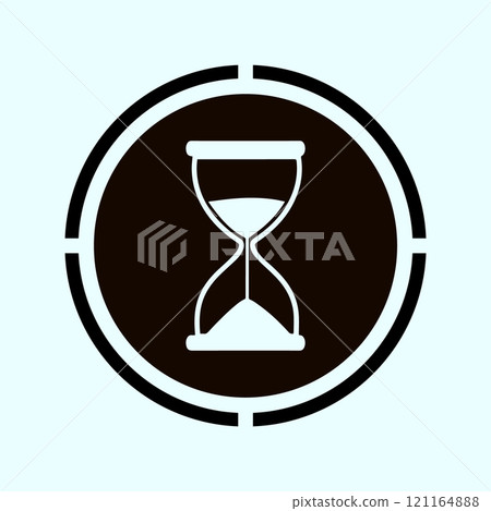 simple hourglass icon 121164888
