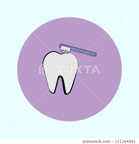 Simple tooth brushing design 121164891