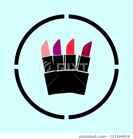lipstick icon vectors illustration lipstick icon vectors illustration 121164926