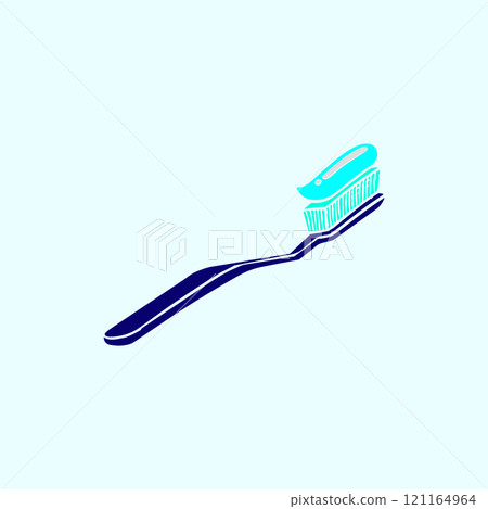 simple design toothbrush icon 121164964