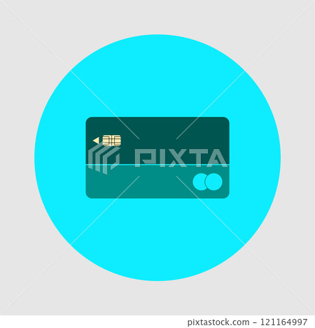 simple ATM card icon,vectors illustration 121164997