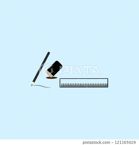 ruler and pencil icon ruler and pencil icon 121165029
