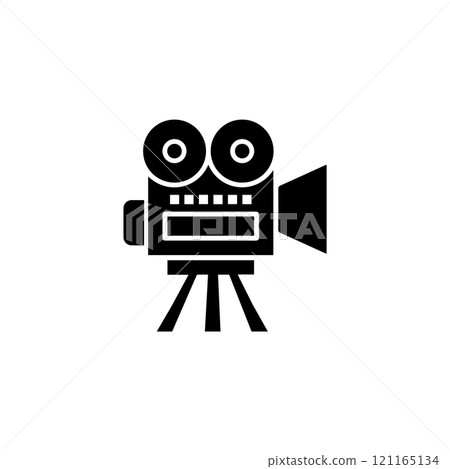camera icon. video camera symbol. movie sign vector illustration eps10 121165134