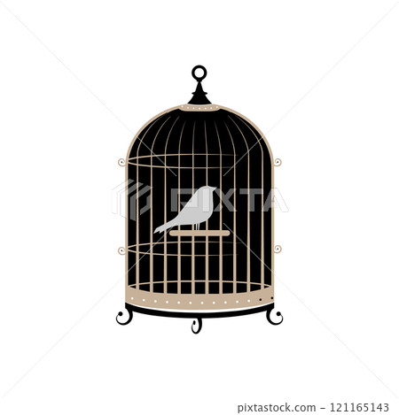 bird in a cage icon design vectors illustration bird in a cage icon design vectors illustration 121165143