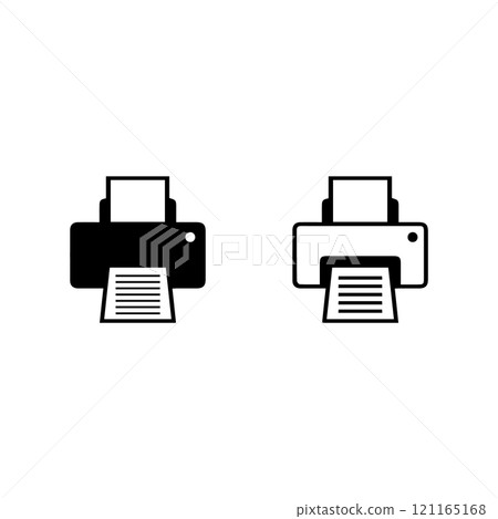 printer icon vectors illustration symbol design 121165168