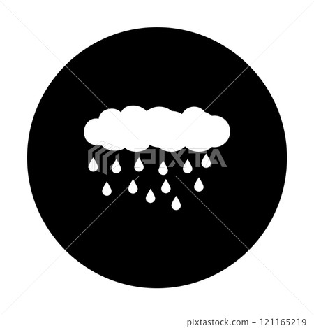 rain and cloud icon vectors illustration rain and cloud icon vectors illustration 121165219