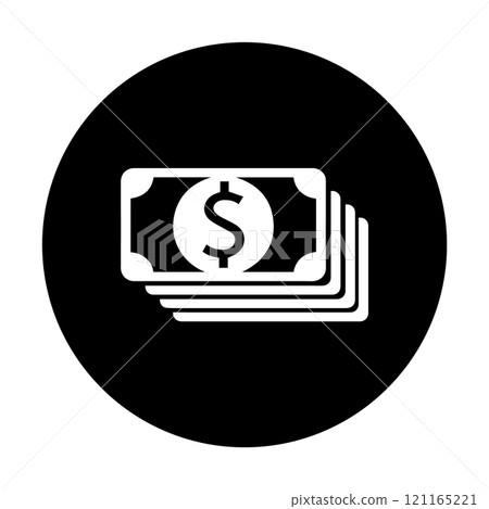 dollar bill symbol, vectors illustration 121165221